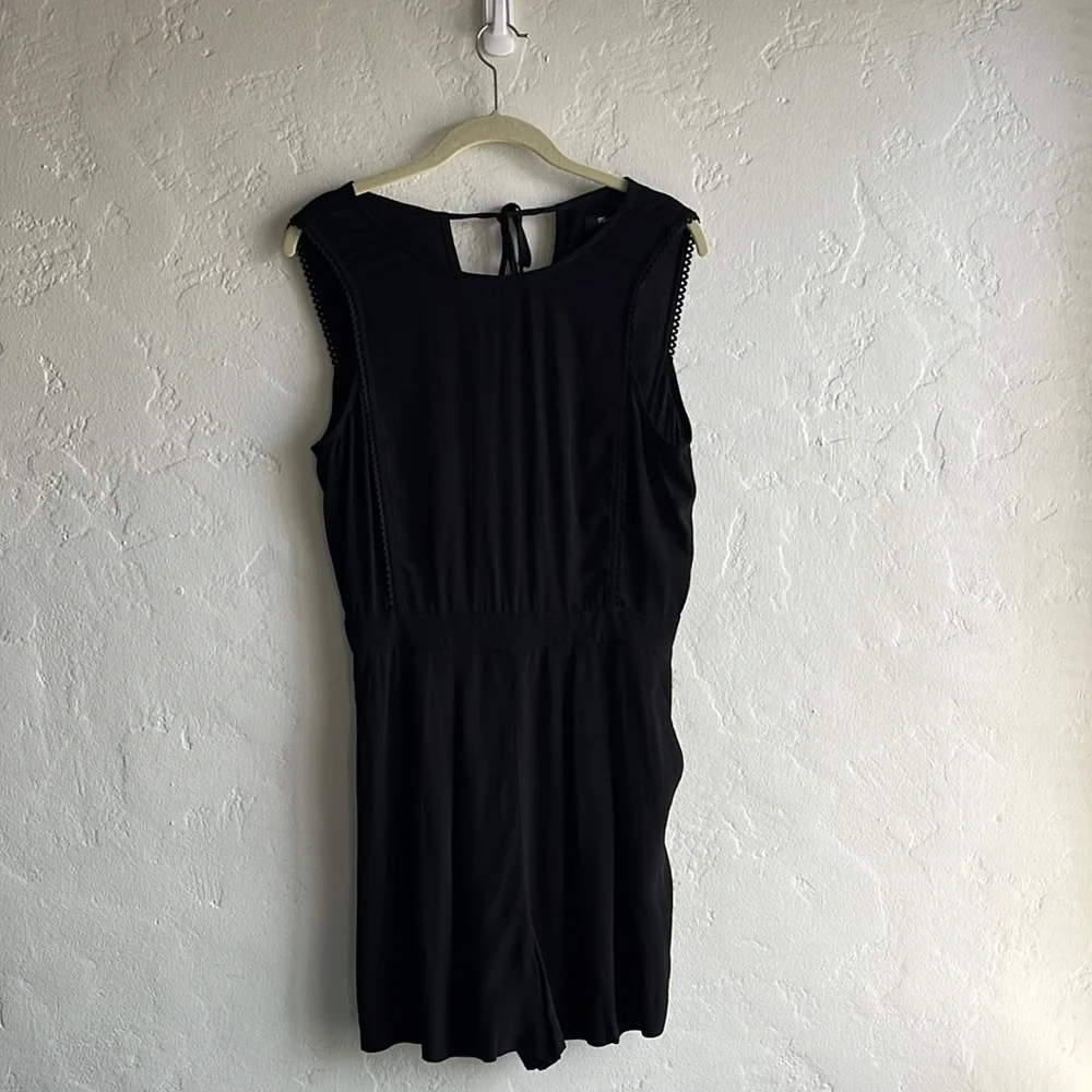 Madewell, Elegant Black Romper in Black, Size 4 - Picture 1 of 6